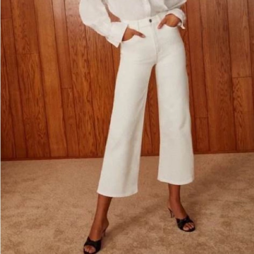 Aritzia Denim Forum The Joan Wide Leg White